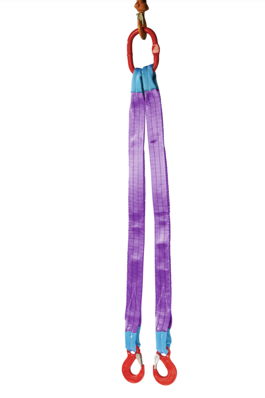 Lifting strap 2-Sprong with flap hooks | 1 ton