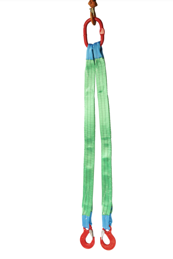 Lifting strap 2-Sprong with flap hooks | 2 tons