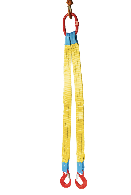 Lifting strap 2-Sprong with flap hooks | 3 tons