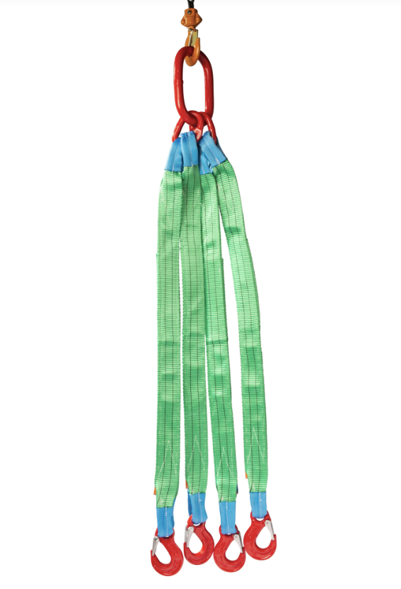 Lifting strap 4-Sprong with flap hooks | 3 tons